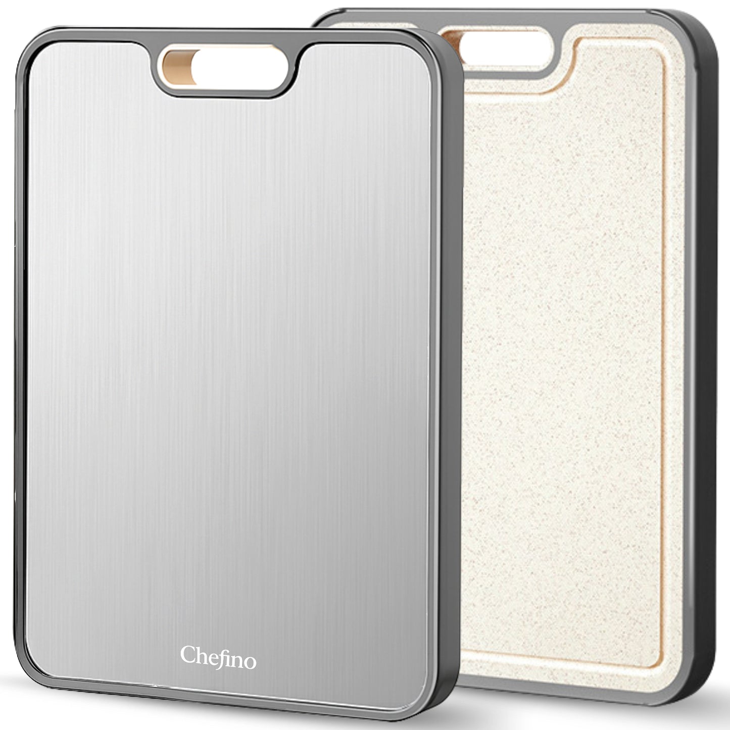 Chefino Titanium Cutting Board 38x26 cm – Double-Sided & Hygienic