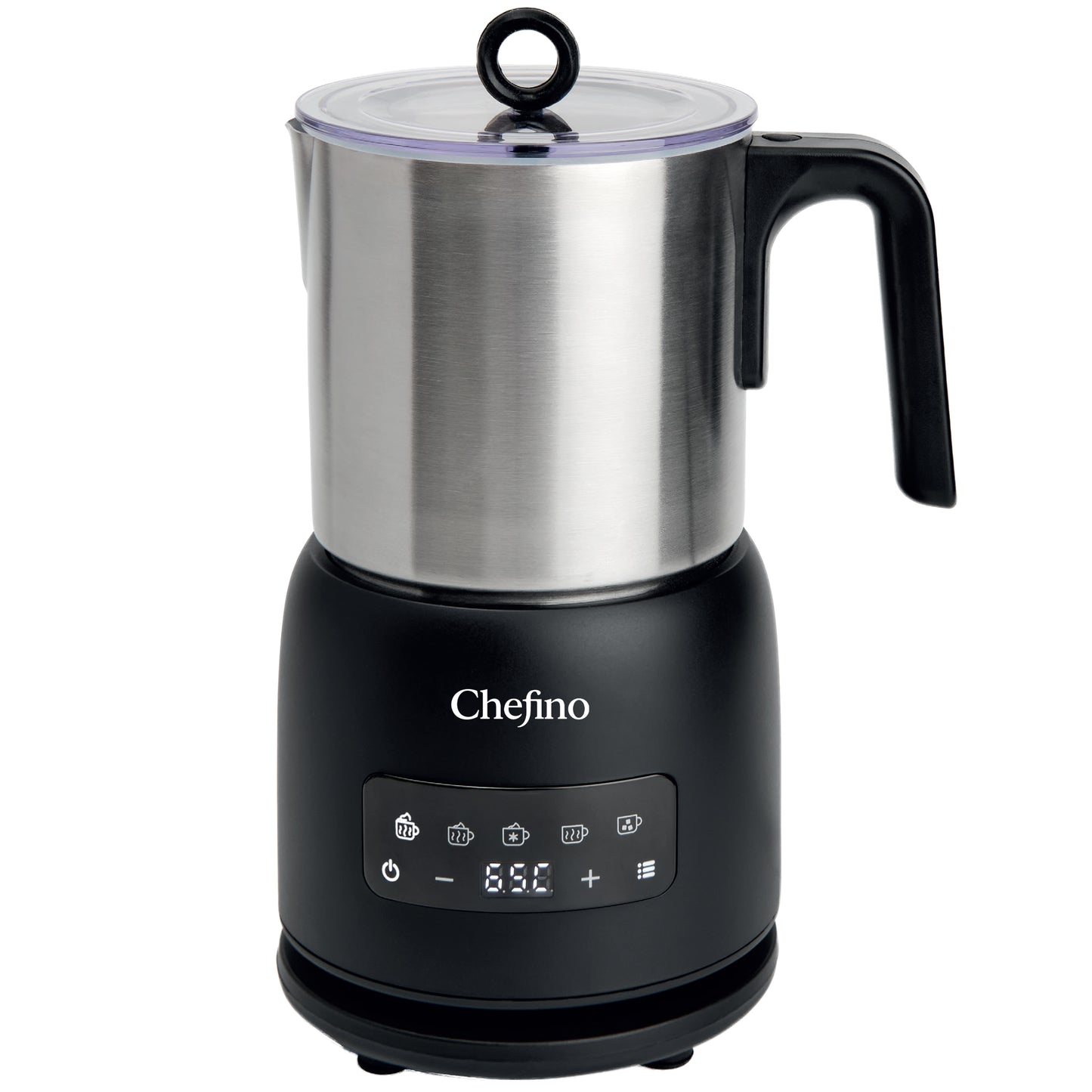 Chefino Melkopschuimer 4-in-1 – RVS – Vaatwasbestendig