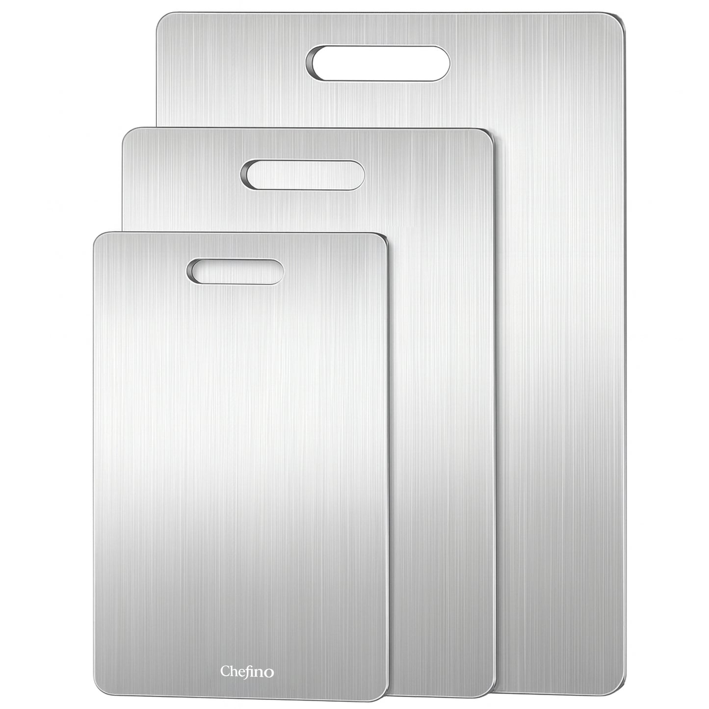 Chefino Titanium Snijplanken Set 3-delig – Antibacterieel & Krasvast