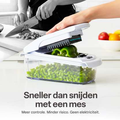 Chefino Verto Vegetable Slicer Set – 8 Blades – With Collection Container