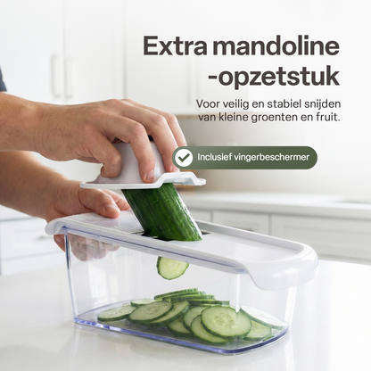 Chefino Verto Vegetable Slicer Set – 8 Blades – With Collection Container