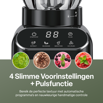 Chefino Blender 1400W – 1,5L Glazen Kan – Smoothie Blender