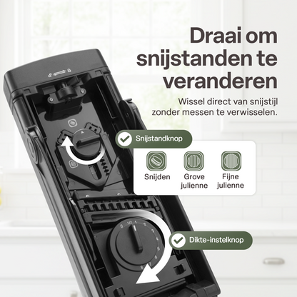 Chefino Taglio Mandoline – Groentesnijder met Opvangbak – Verstelbaar