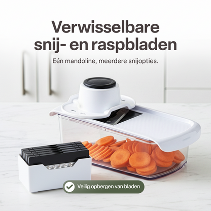 Chefino Verto Vegetable Slicer Set – 8 Blades – With Collection Container