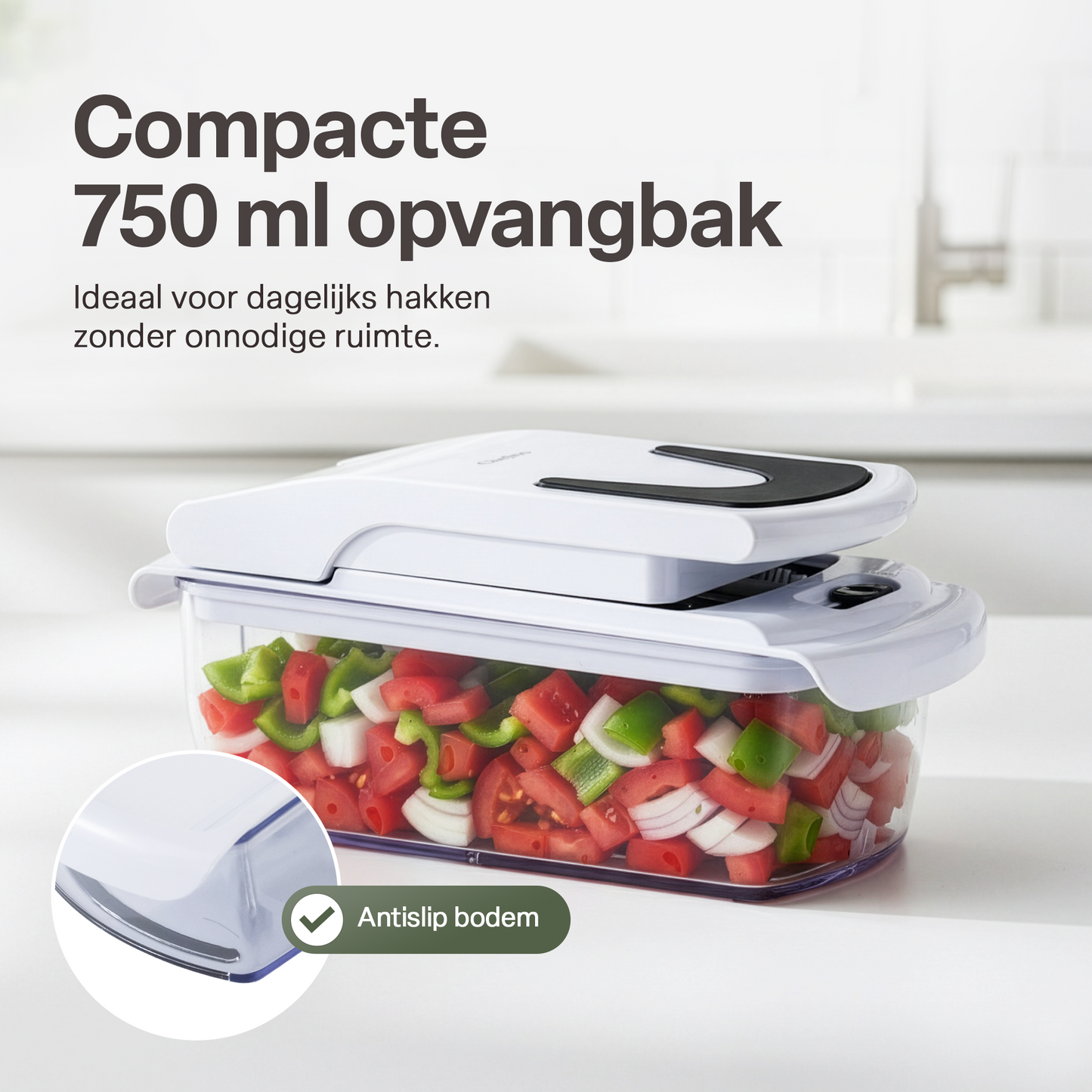 Chefino Verto Vegetable Slicer Set – 8 Blades – With Collection Container