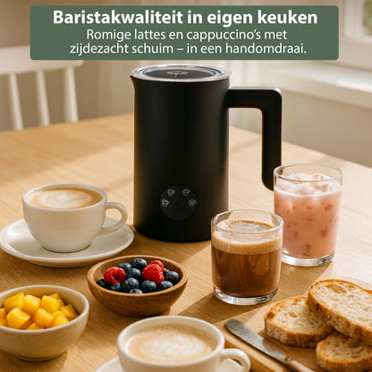 Chefino Melkopschuimer Elektrisch – 4 Programma’s – Zwart