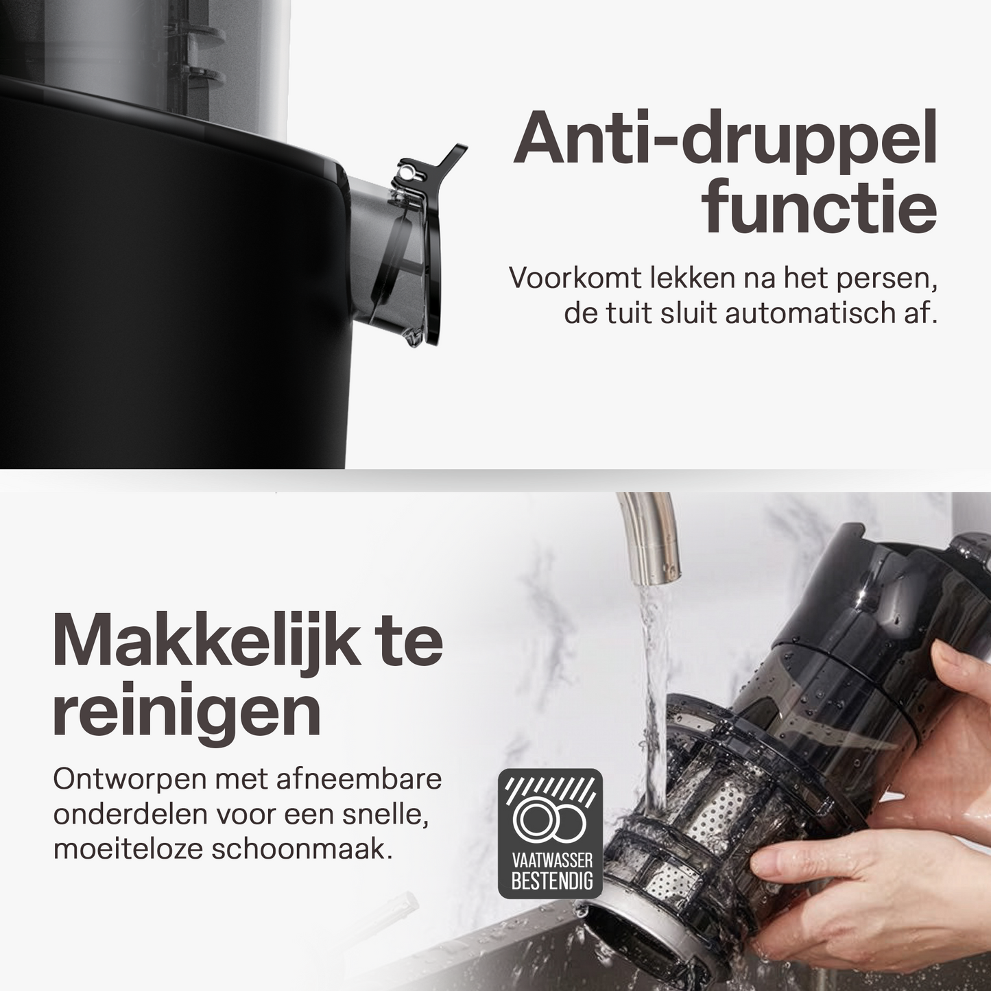 Chefino Slowjuicer – Koude Pers – 9 cm Vultrechter – Stil & Hoog Saprendement