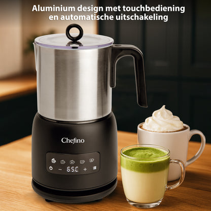 Chefino Melkopschuimer 4-in-1 – RVS – Vaatwasbestendig