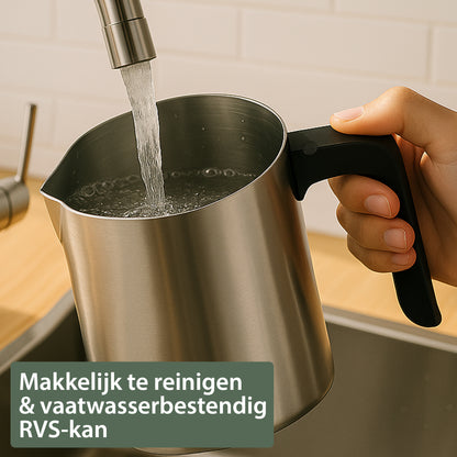 Chefino Melkopschuimer 4-in-1 – RVS – Vaatwasbestendig