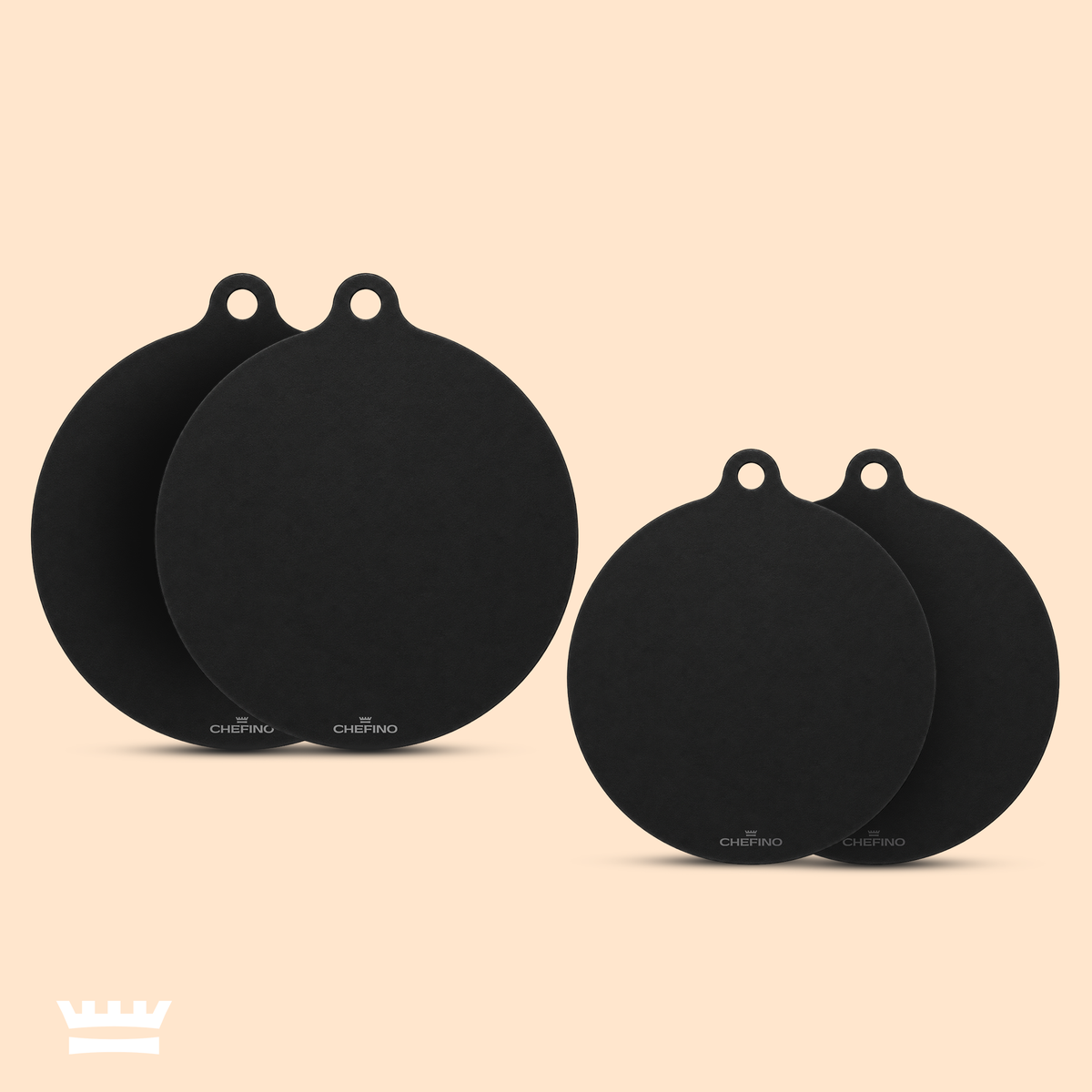 Chefino Inductiebeschermers 4 Stuks – Siliconen – 18 & 22 cm – Antislip