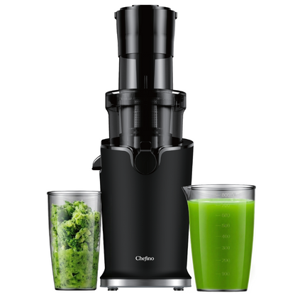 Chefino Slowjuicer – Koude Pers – 9 cm Vultrechter – Stil & Hoog Saprendement