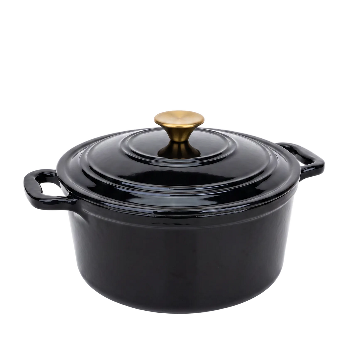 Chefino Gietijzeren Braadpan 26 cm Zwart – 5,7 L – Geëmailleerd – Inductie