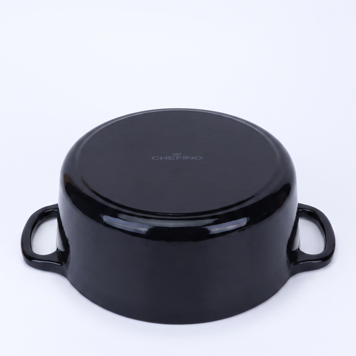 Chefino Gietijzeren Braadpan 26 cm Zwart – 5,7 L – Geëmailleerd – Inductie