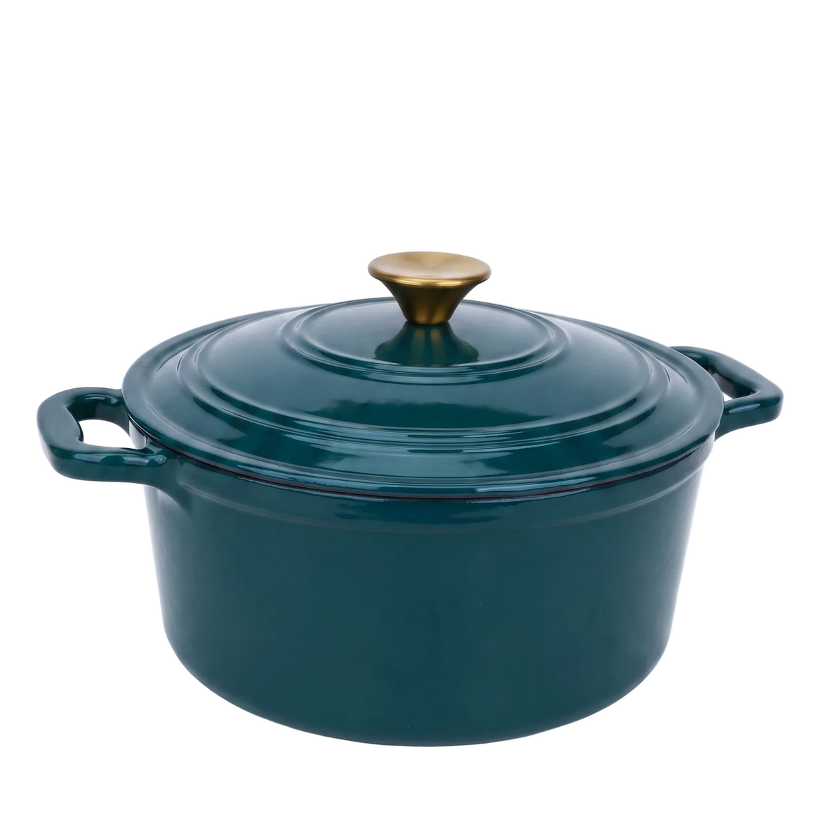 Chefino Gietijzeren Braadpan 24 cm Groen – 4,5 L – Geëmailleerd – Inductie