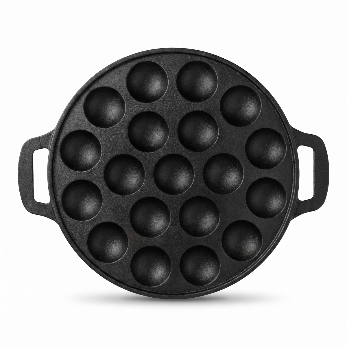 Chefino Poffertjespan Gietijzer 24 cm – 19 Poffertjes – Inductie & Oven