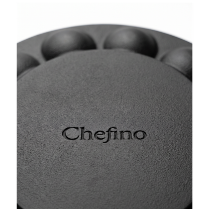 Chefino Poffertjespan Gietijzer 24 cm – 19 Poffertjes – Inductie & Oven