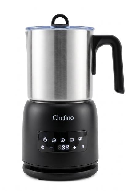 Chefino Melkopschuimer 4-in-1 – RVS – Vaatwasbestendig