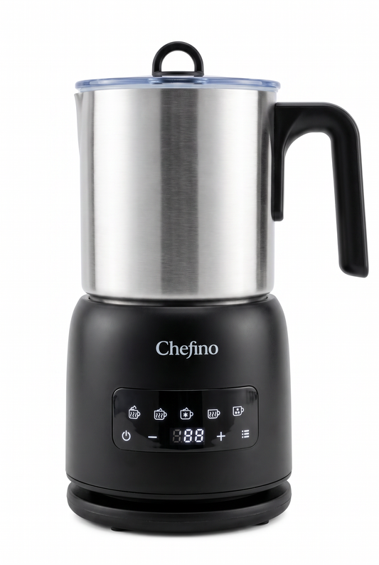 Chefino Melkopschuimer 4-in-1 – RVS – Vaatwasbestendig