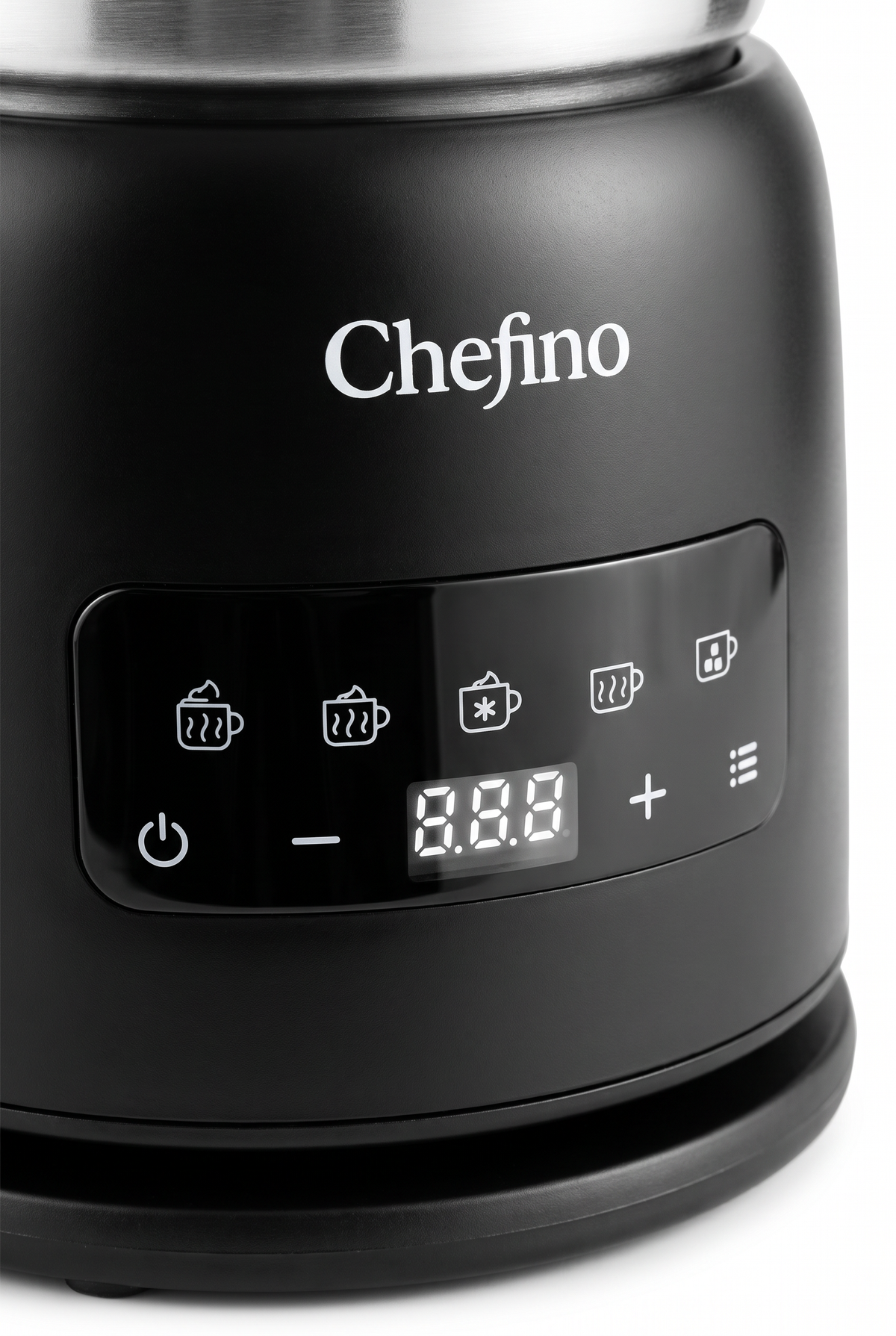 Chefino Melkopschuimer 4-in-1 – RVS – Vaatwasbestendig