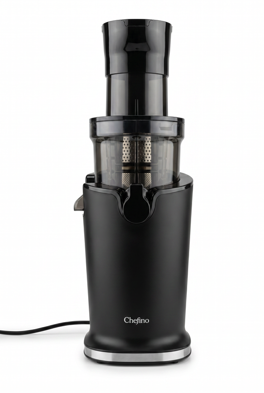 Chefino Slowjuicer – Koude Pers – 9 cm Vultrechter – Stil & Hoog Saprendement