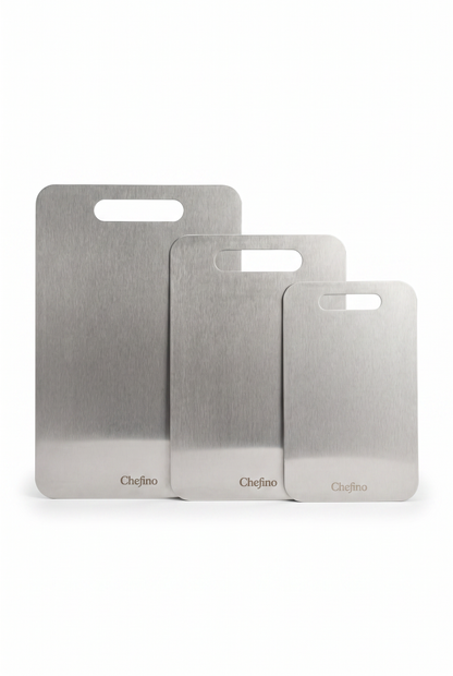Chefino Titanium Snijplanken Set 3-delig – Antibacterieel & Krasvast
