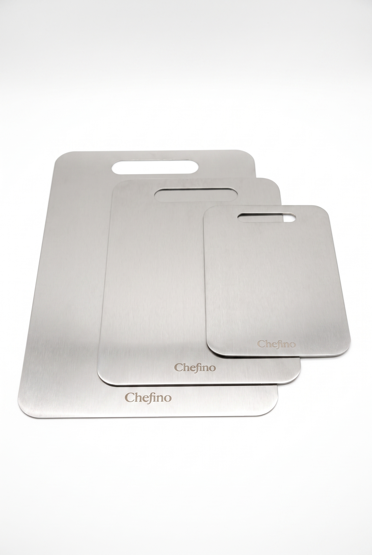 Chefino Titanium Snijplanken Set 3-delig – Antibacterieel & Krasvast