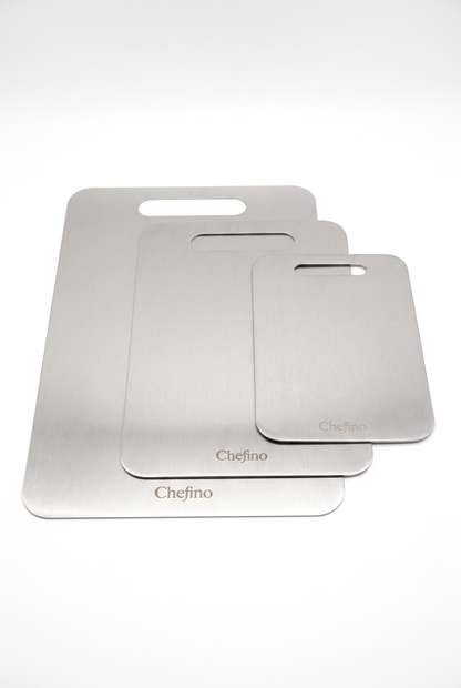 Chefino Titanium Snijplanken Set 3-delig – Antibacterieel & Krasvast