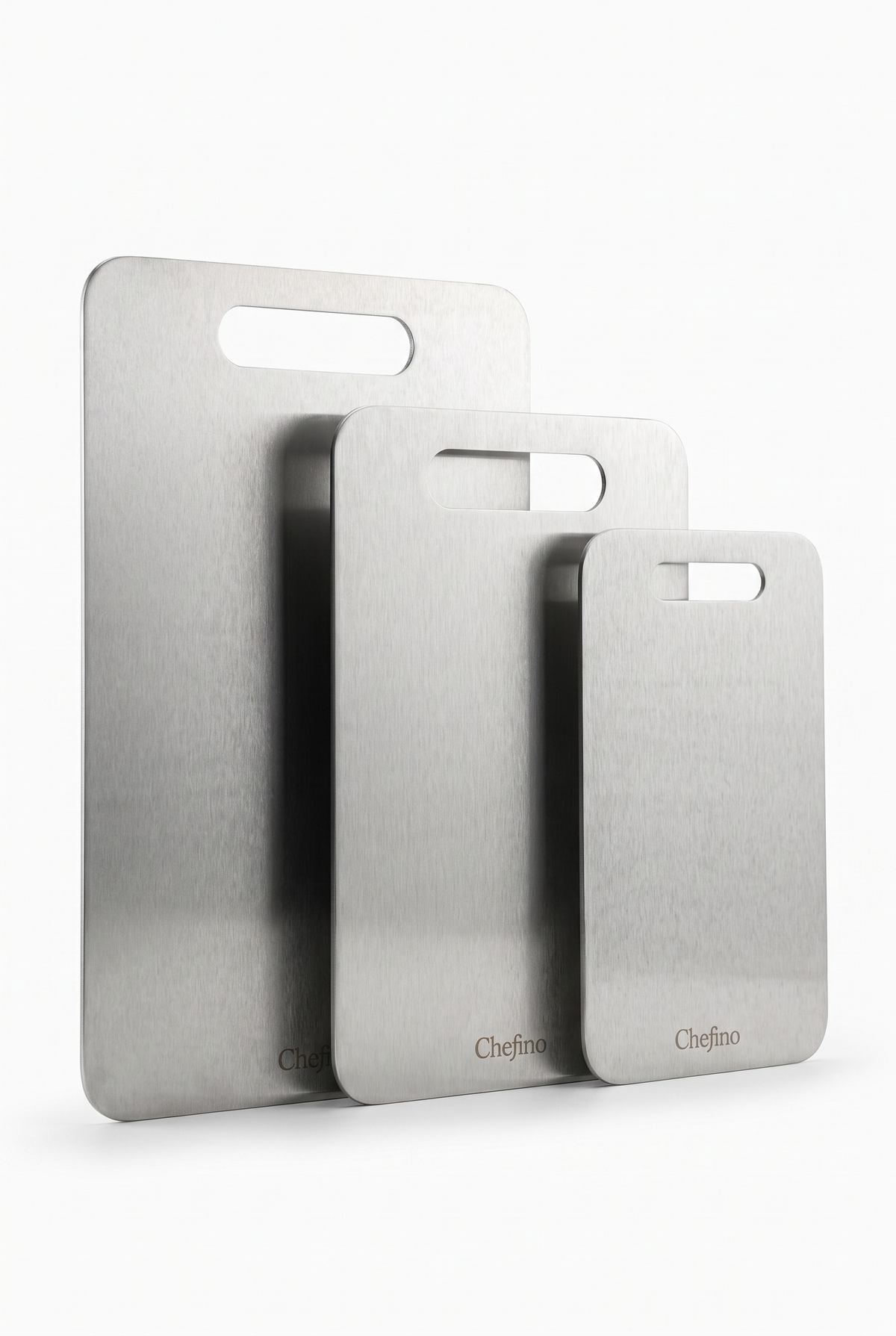 Chefino Titanium Snijplanken Set 3-delig – Antibacterieel & Krasvast