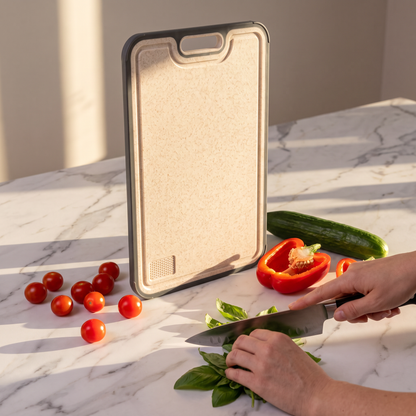 Chefino Titanium Snijplank 38x26 cm – Dubbelzijdig & Hygiënisch