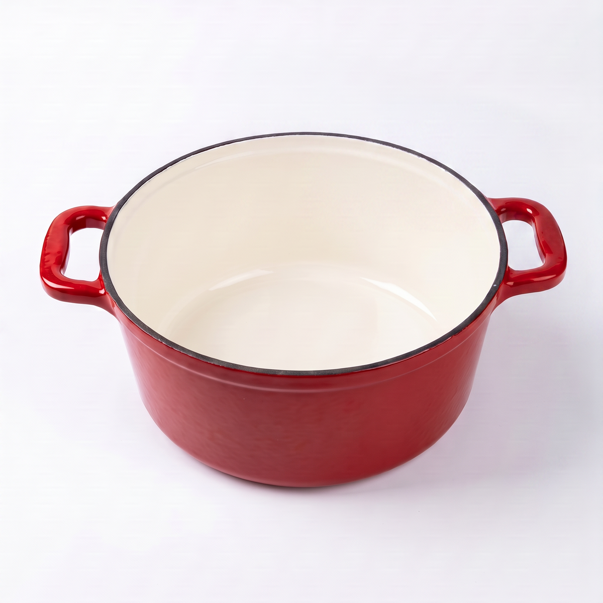Chefino Gietijzeren Braadpan 24 cm Rood – 4,5 L – Geëmailleerd – Inductie