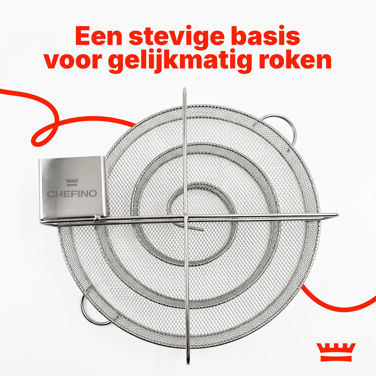 Chefino Rookgenerator Koud Roken – RVS Rookspiraal Ø20 cm – Tot 7 Uur