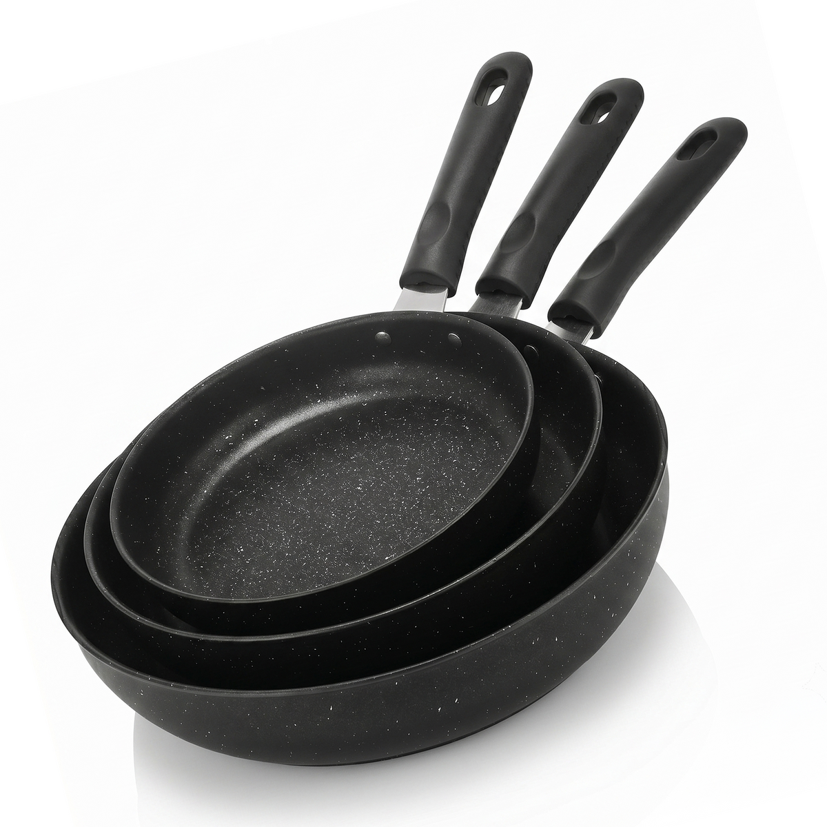Chefino Koekenpannenset 3-delig – 20, 24 & 28 cm – PFAS-vrij – Antiaanbak