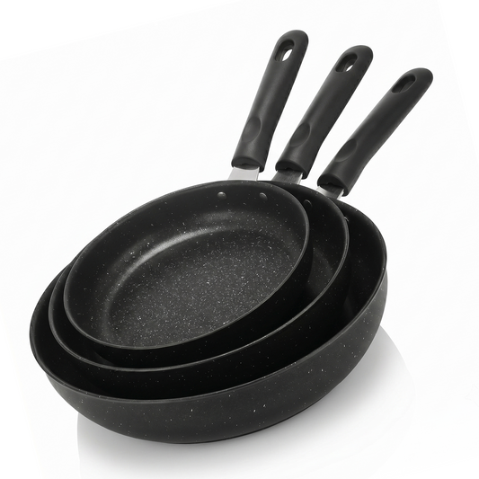 Chefino Koekenpannenset 3-delig – 20, 24 & 28 cm – PFAS-vrij – Antiaanbak