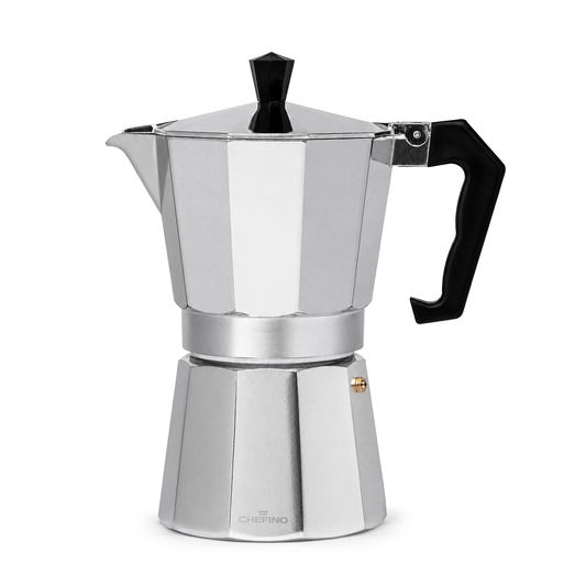 Chefino Percolator 6 Kops – Moka Pot 270 ml – Aluminium Espressomaker